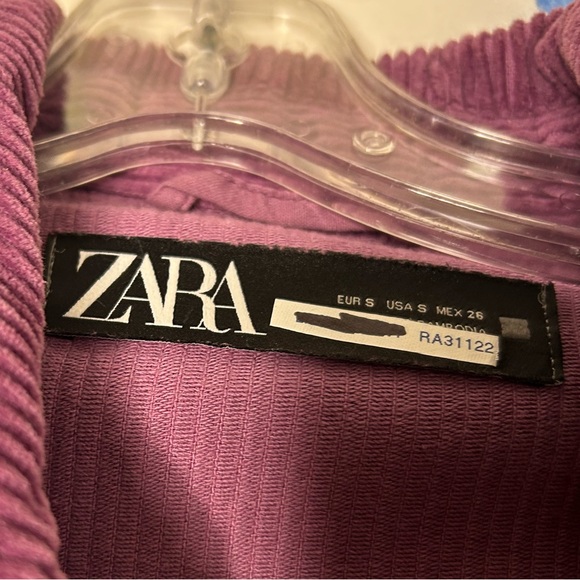 Zara Purple Corduroy Shacket - Picture 3 of 4